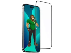 گلس آیفون 14 پرومکس سه بعدی تمام صفحه گرین Green iPhone 14 Pro Max 3D HD-Pet Full Glass GN3DPHD14ProMax