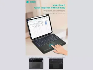 کاور کیبورددار مگنتی آیپد 12.9 اینچ کوتتسی Coteetci Magnetice Sphit Keyboard Lither Case Ipad 12.9 64009