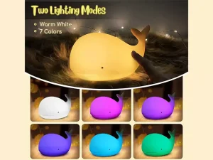 چراغ خواب شارژی فانتزی سیلیکونی هفت رنگ Night Light Children Led Rechargeable Silicone SL-103