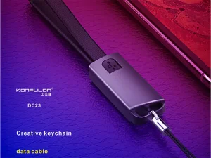 کابل شارژ یو اس بی به تایپ سی 2.4 آمپر 23 سانتی‌متری کانفلون Konfulon Charger Cable DC23 Type-C