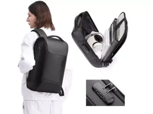 کوله پشتی چرم ضد سرقت لپ تاپ 15.6 اینچ یو اس بی دار بنج Bange BG-6622 Tas Laptop Backpack Kulit Sapi Asli 15.6 Inch