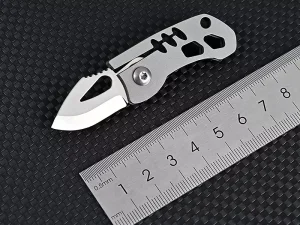 چاقو آنباکسینگ تیتانیومی تاشوی قابل آویز از دسته کلید Portable sharp mini folding knife