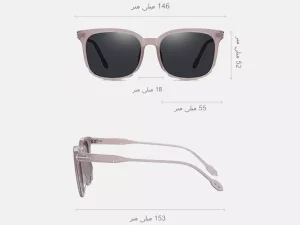 عینک آفتابی زنانه پلاریزه karen bazaar B0760 Korean style trendy sunglasses for women