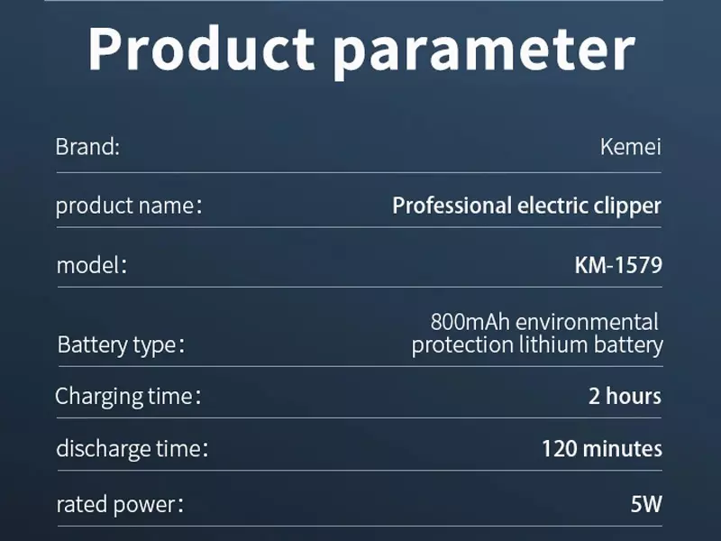 ماشین اصلاح موی سر و بدن کمی Km-1579