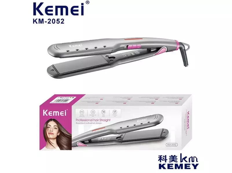 اتو موی حرفه‌ای کمی Kemei KM-2052 Catokan Rambut ProfessionalL Hair Straight