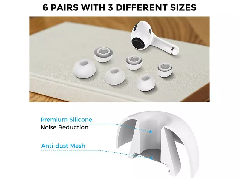 سری سیلیکونی ایرپاد پرو آها استایل AhaStyle WG86 In-Ear Tips Design AirPods Pro