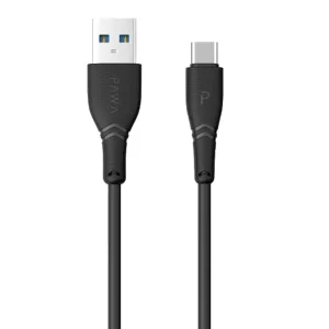 شارژر ماشین جامد دو درگاه USB 2.4A با کابل Type-C