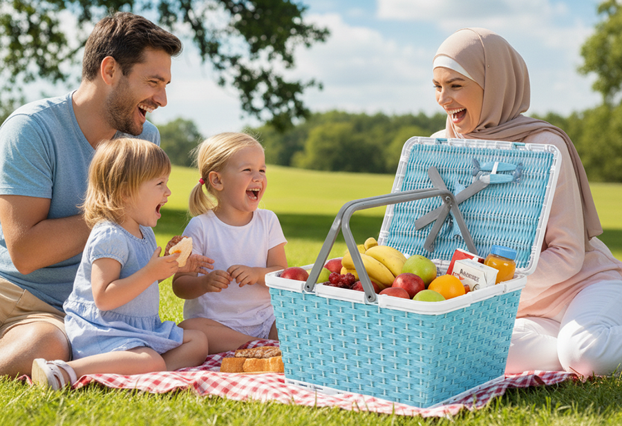 خرید عمده انواع سبد پیک‌نیک مسافرتی