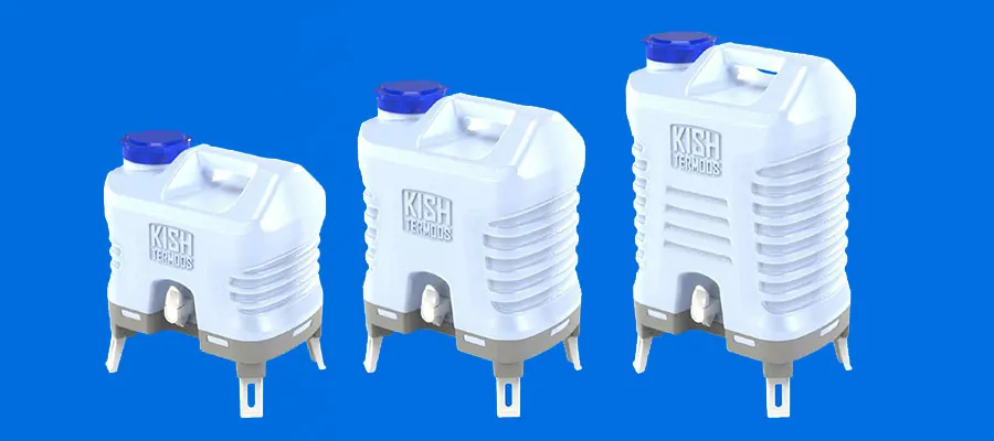 انواع گالن و دبه آب شیردار و بدون شیر در سایزهای متنوع