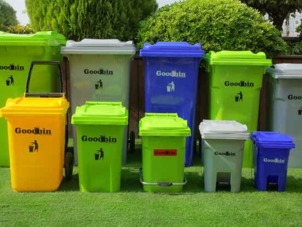 مشخصات سطل زباله پدال دار و چرخ دار صنعتی و بیمارستانی گودبین