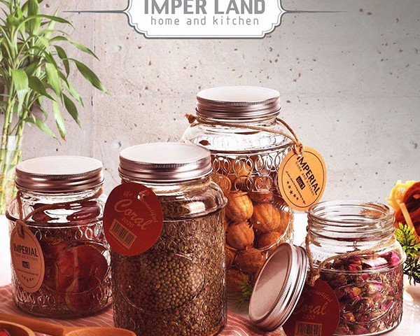 بانکه امپرلند شیشه ای مدل کورال