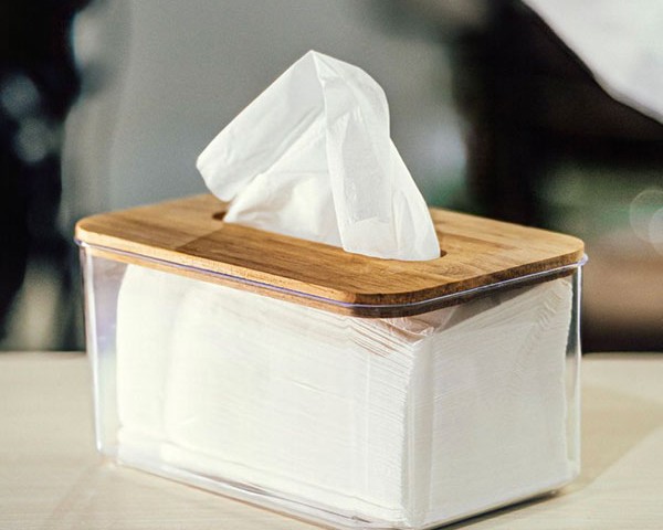 جای دستمال کاغذی پلاستیکی طرح چوب دنزی پلاستیک