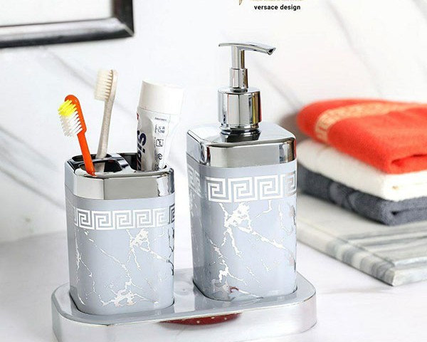 جای مایع و جای مسواک رزمن پلاستیک