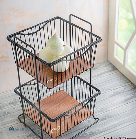 جای پیاز و سیب زمینی 2 طبقه مانا مربع پیشتاز کاوه