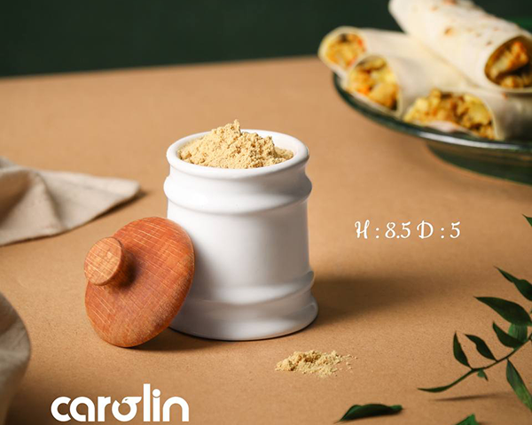 جا ادویه سرامیکی طرح بشکه کارولین 268