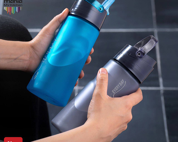 بطری نشکن نی دار کوچک مانیا پلاستیک