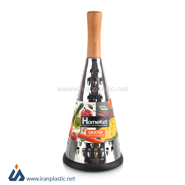 رنده مخروطی دسته چوبی هوم کت پلاستیک 4291