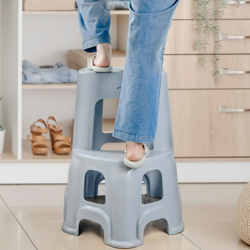 پنچ پایه دو پله بلند تسا پلاستیک 208