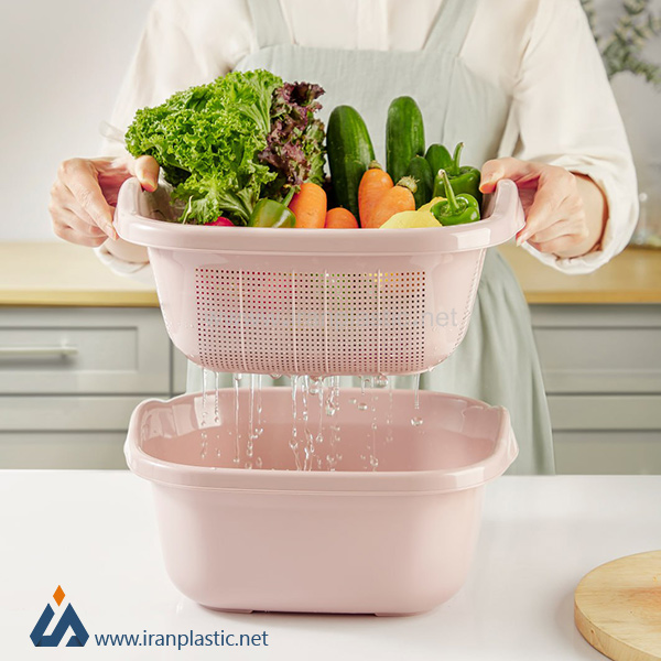 سرویس 6 پارچه آبکش و لگن آتوسا اکسن 1030