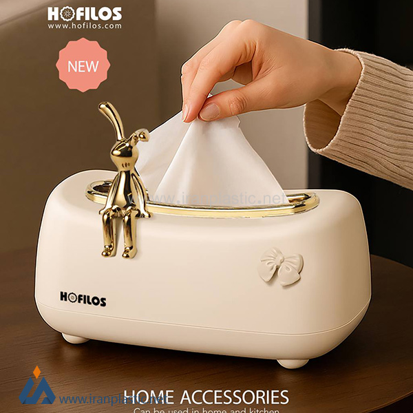 جای دستمال کاغذی خرگوشی هوفیلوس پلاستیک 1733