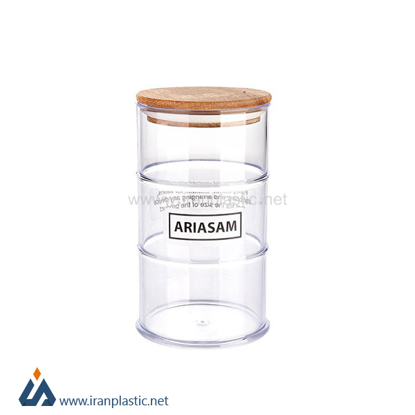 بانکه حبوبات طرح نفت در چوبی آریسام پلاستیک 287