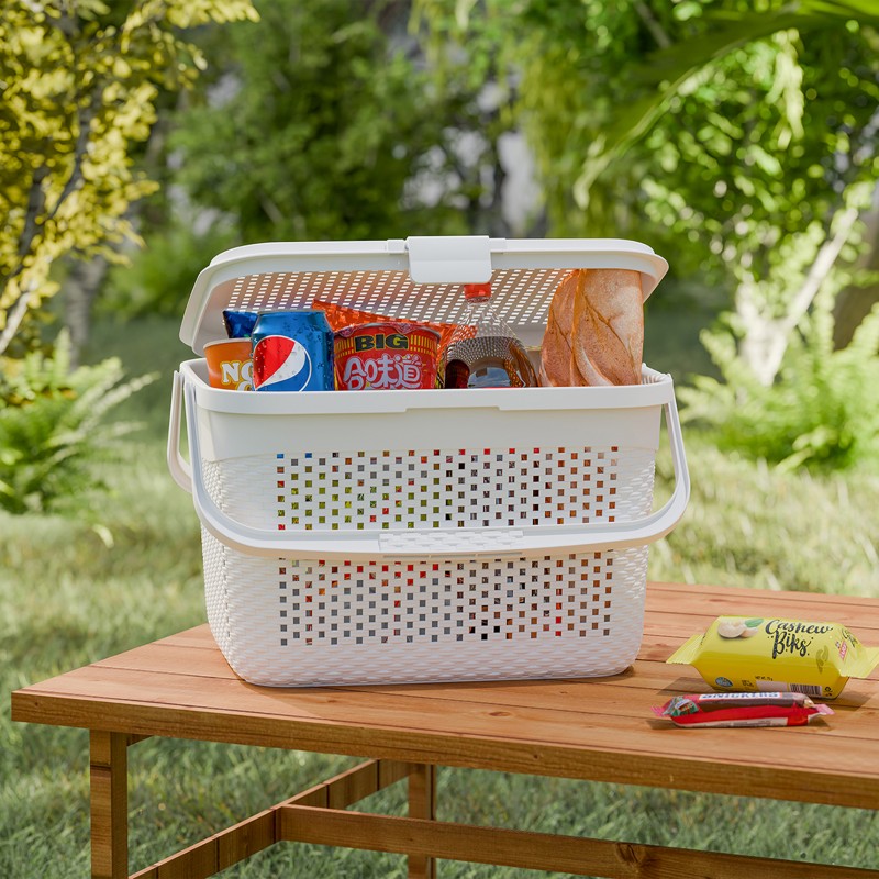 سبد پیک نیک کوتاه ایکی هوم پلاستیک 1122