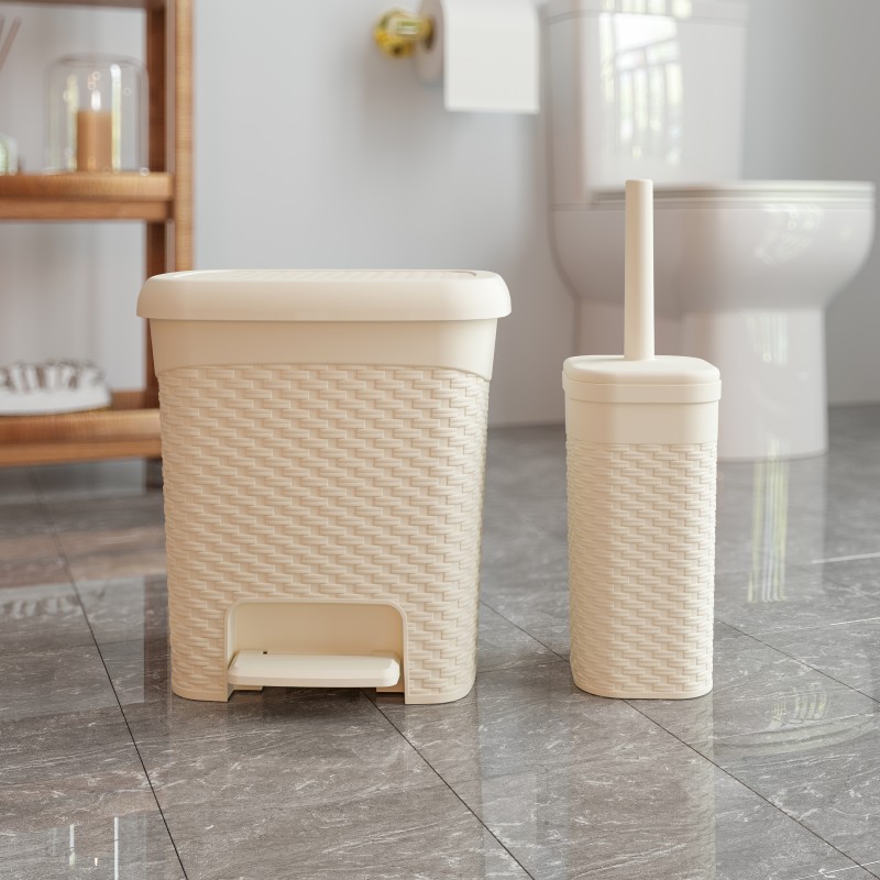 سطل و فرچه بهداشتی ایکی هوم پلاستیک 1414