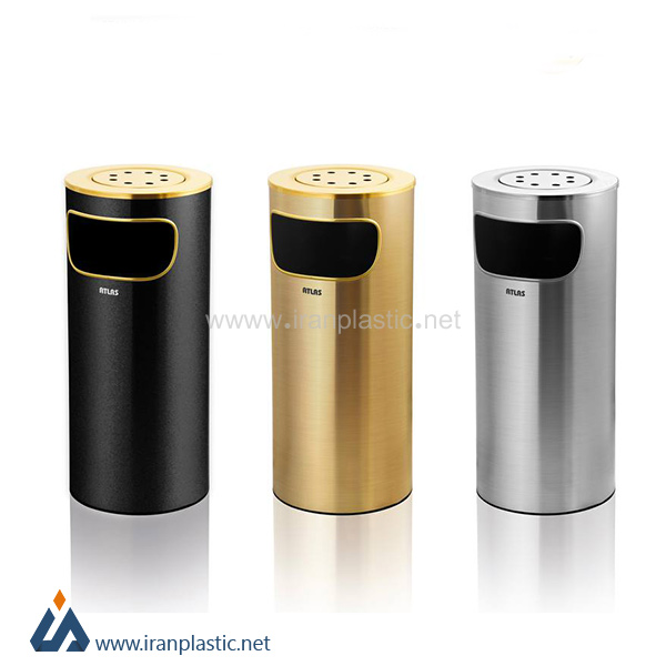 سطل زباله استیل زیر سیگاری دار هانیس اطلس