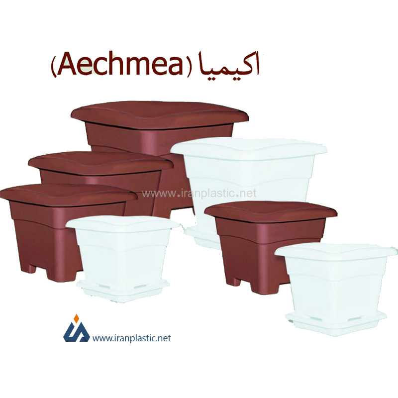 گلدان پلاستیکی چهارگوش اکیمیا کارخانه گلسرخ