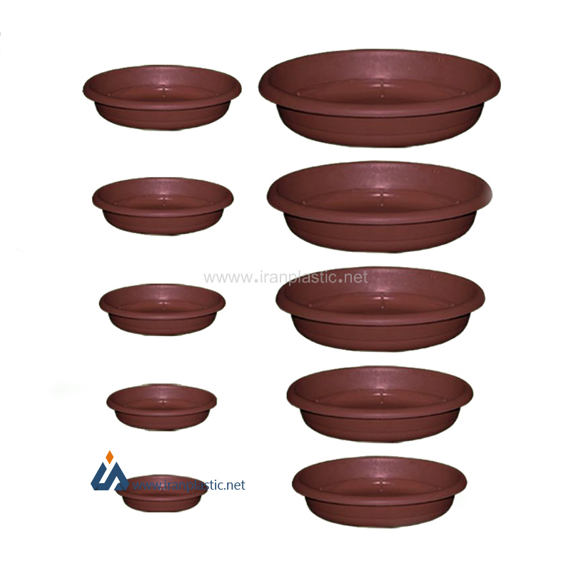 زیرگلدان پلاستیکی گلسرخ در 10 سایز متنوع