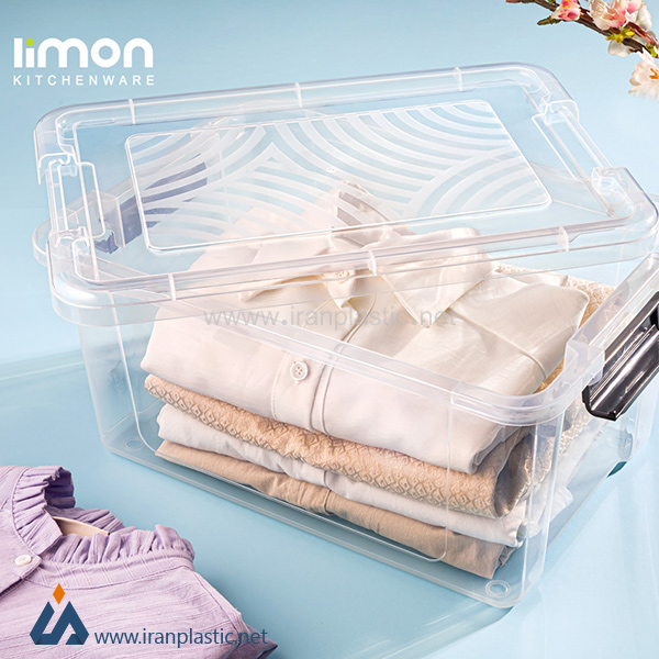 باکس مستطیل 16 لیتری لیمون پلاستیک 2400