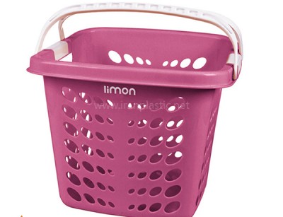 سبد رخت دسته دار پلاستیک لیمون