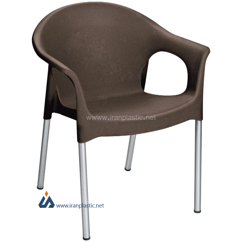 صندلی پایه فلزی دسته دار ناصر پلاستیک 990