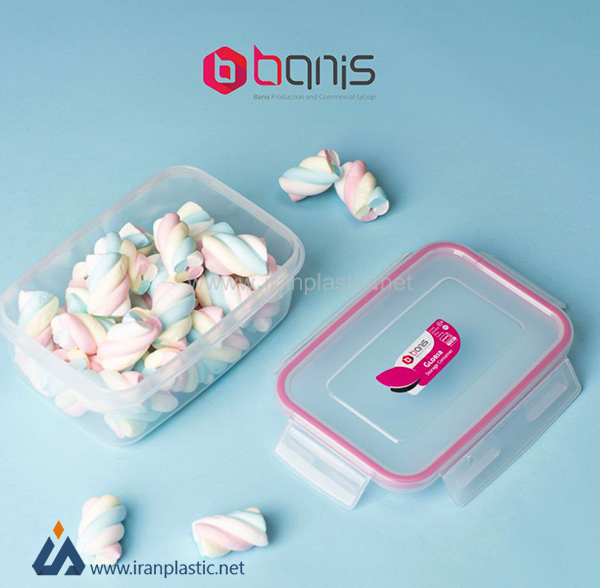 ظرف فریزری 4 قفل گلوریا بانیس پلاستیک