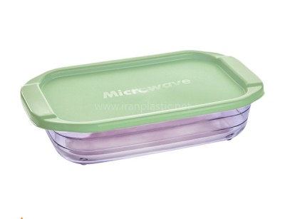 تابه بزرگ دربدار شیشه ای متوسط لیمون پلاستیک کد 082