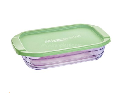 تابه بزرگ دربدار شیشه ای کوچک لیمون پلاستیک کد 080