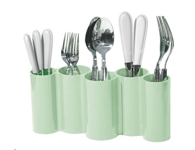 جا قاشقی 5 خانه پلاستیک لیمون