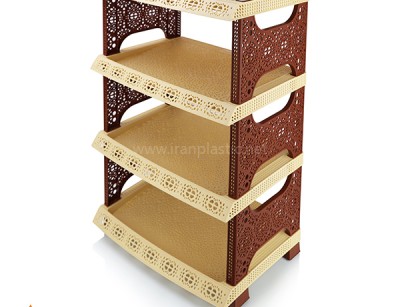 جاکفشی طرح دار جاسمین 4 طبقه هوم کت