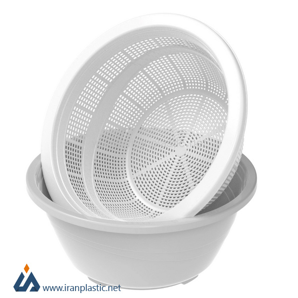 ست آبکش و لگن گلوریا بانیس پلاستیک