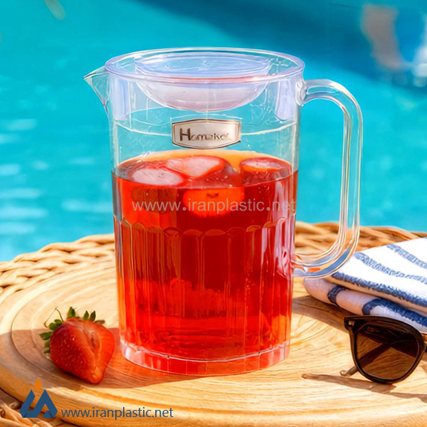 پارچ آب شفاف بلند لیان هوم کت پلاستیک 3832