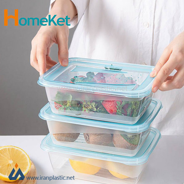 ظرف غذای مستطیل دربدار دلژین هوم کت