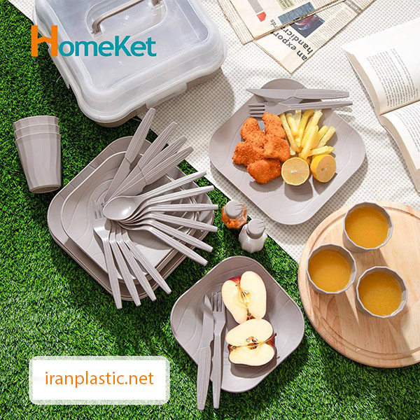 سرویس مسافرتی 42 پارچه سانیا هوم کت پلاستیک 3552