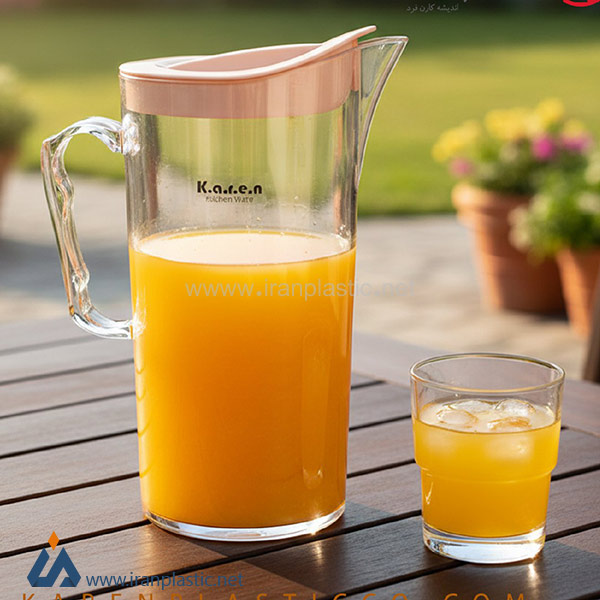 پارچ آب کریستال بلند کارن پلاستیک 344