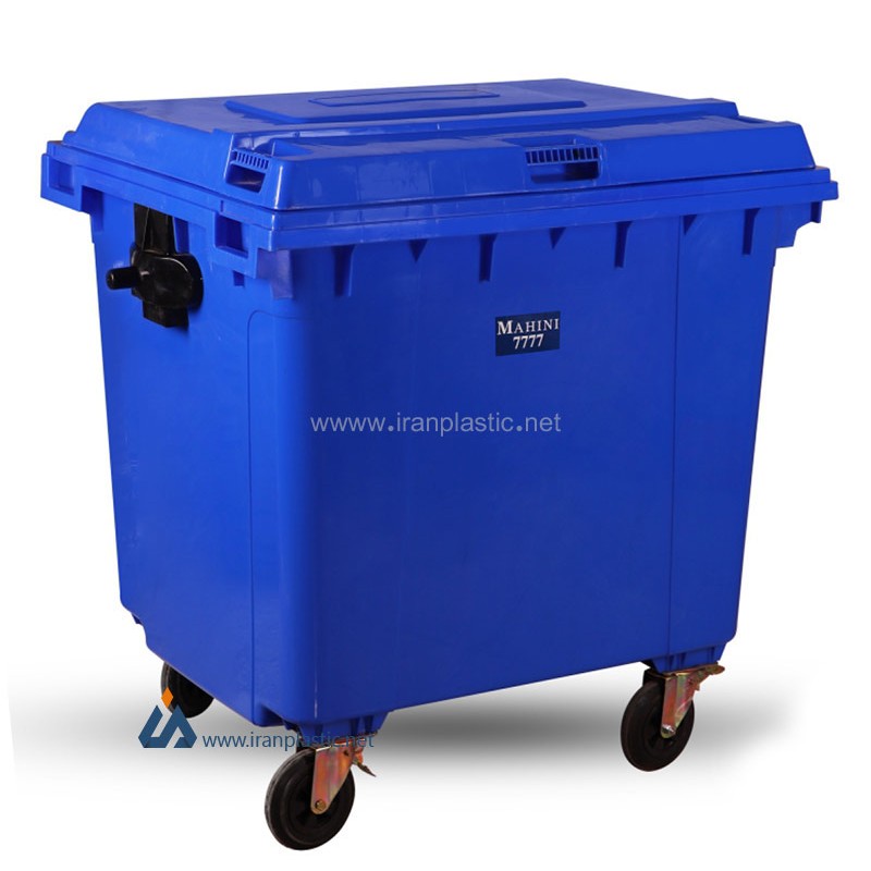 سطل زباله شهری 660 لیتری ماهینی پلاستیک