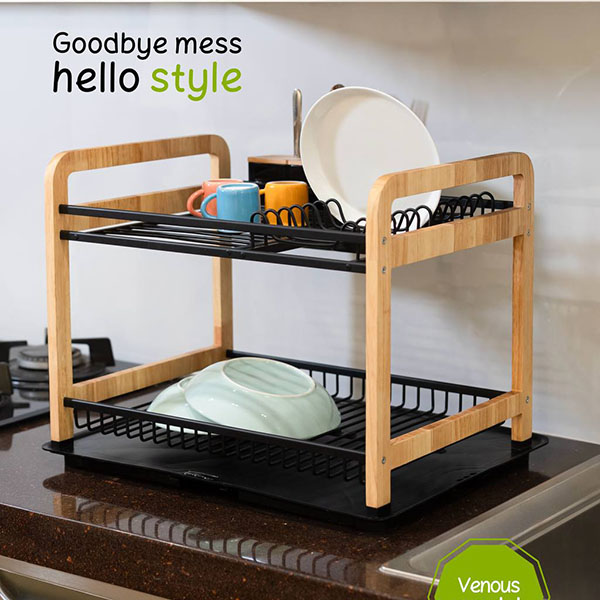 جاظرفی آلومینیوم و چوب ونوس اطلس پلاستیک