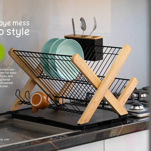 جاظرفی فلز و چوب اورانوس اطلس پلاستیک