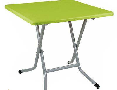 میز پایه فلزی تاشو مربع 4 نفره  پلاستیک ناصر 723