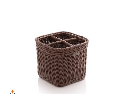 سبد بافت جاقاشقی بنفشه زیباسازان پلاستیک کد 51079