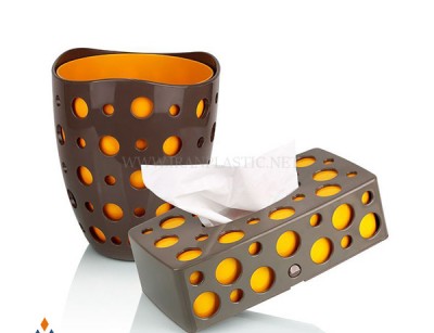 ست سطل و جا دستمال زیباسازان پلاستیک کد 36033