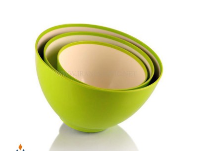 ست کاسه سه عددی دو رنگ زیباسازان پلاستیک کد 32052